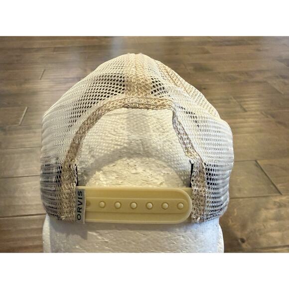 Orvis Manchester Vermont Mens Blue Adjustable SnapBack Trucker Hat Baseball Cap - Picture 6 of 9